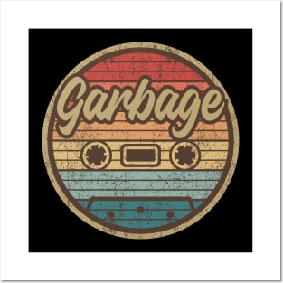 garbage cassette retro circle Posters and Art